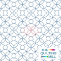 Tangelo Twist playful circle pantograph – modern orange peel edge-to-edge circle quilting design by The Quilting Mill