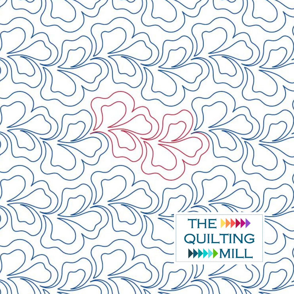 Thrive feather quilting pantograph – soft elegant feather design for longarm quilting machines