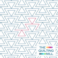 Triangle Maze triangle digital pantograph product image showing bold crisp interlocking geometric triangles in a modern maze-like layout for longarm quilting