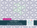 Trypo Trigger 2 modern quilting pantograph product image with The Quilting Mill logo, showing dense interlocking circle design