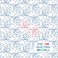 Tulip Tango flower pantograph with stylized tulip blooms and flowing leaves for computerized longarm quilting