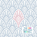 Turkey Tail Fan digital fan pantograph – bold geometric circular fan quilting design with Art Deco flair for longarm edge-to-edge quilting