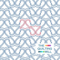 TwoTwos scroll quilting pantograph pattern with interlocking curling swirls for longarm quilting
