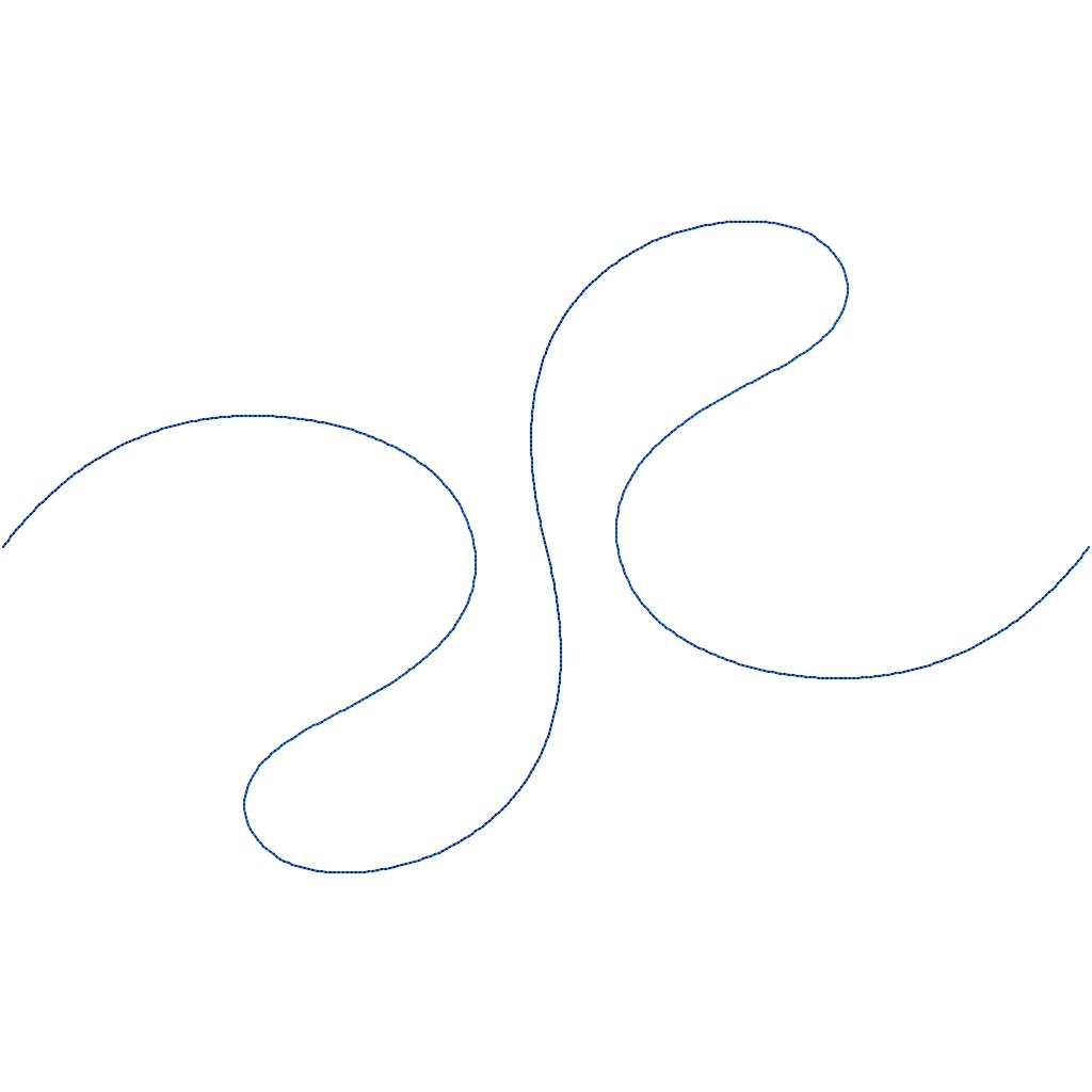 Close-up view of Viscosity quilting pantograph with smooth swirl lines for modern longarm quilting