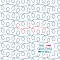 Wobbling Loops playful loop quilting pantograph hero image by The Quilting Mill — a digital longarm design with loose, wobbly ovals and wandering wavy lines that create a fun and carefree all-over quilting texture.