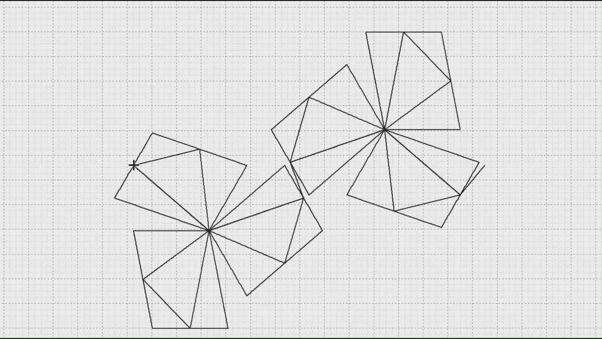 Video preview of Fanimation 2 digital pinwheel pantograph stitching out on a longarm quilting machine