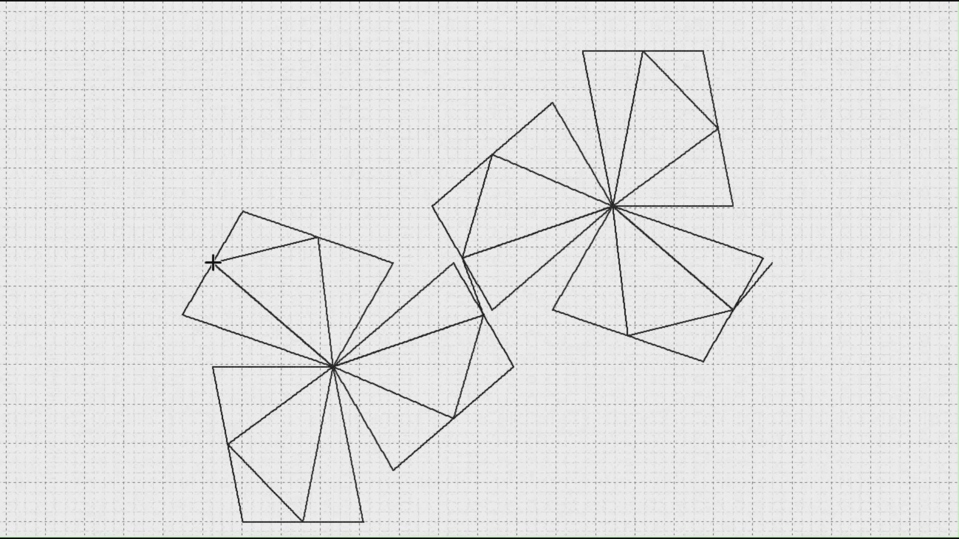 Video preview of Fanimation 2 digital pinwheel pantograph stitching out on a longarm quilting machine