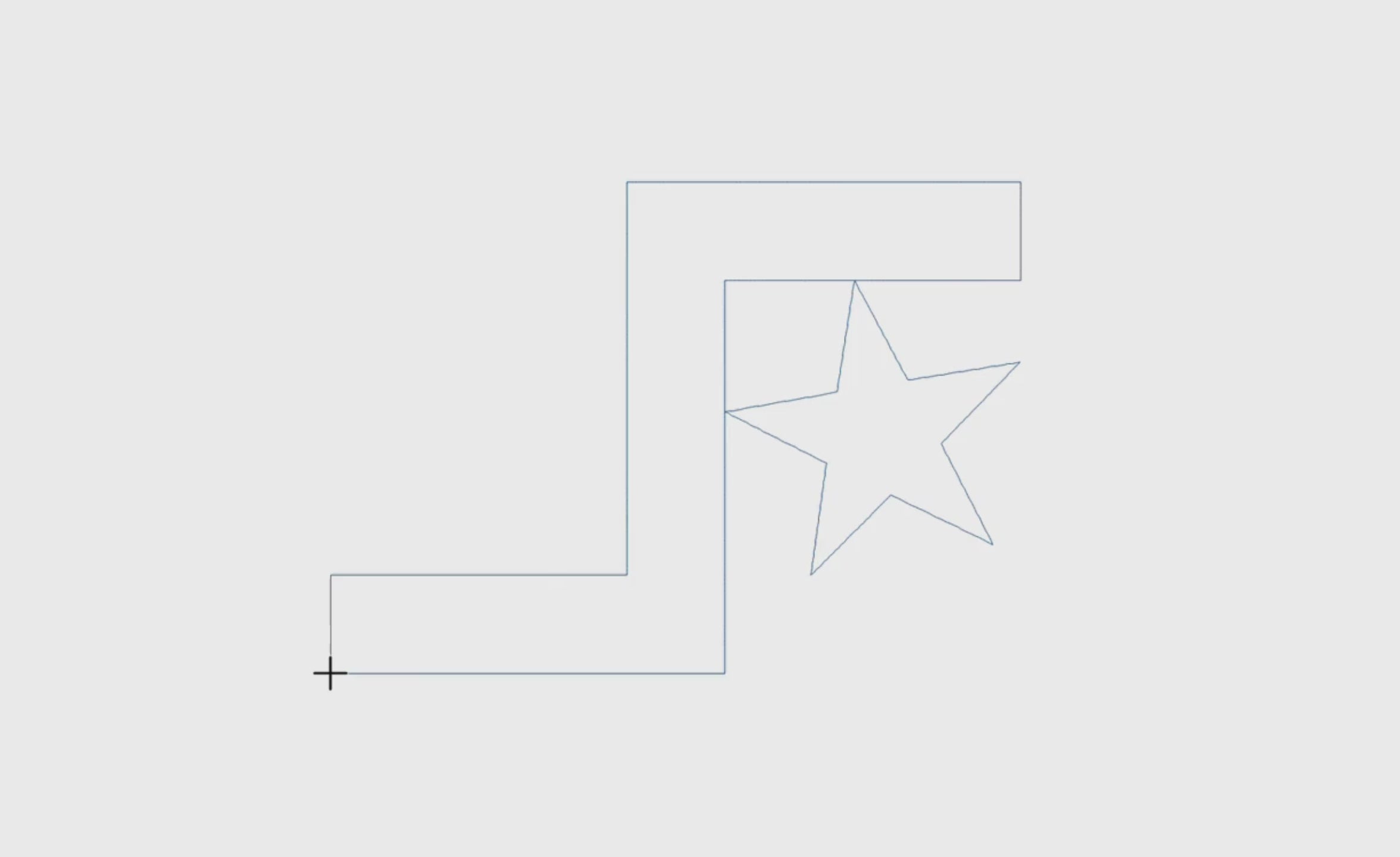 Video preview of Square Links Star geometric quilting pantograph stitching out on a longarm quilting machine