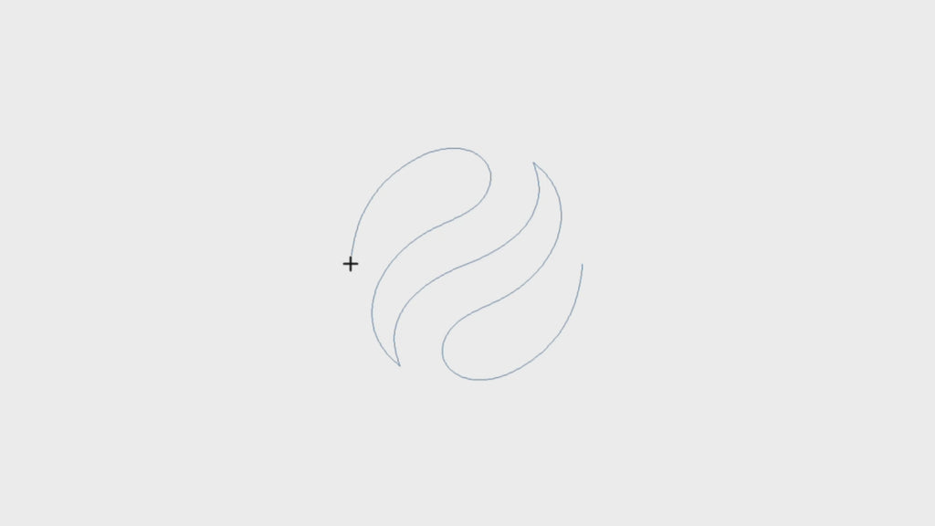Marbling wave quilting pantograph by The Quilting Mill displaying the bold all-over ripple texture of this abstract quilting pantograph — continuous-line S-curve flame waves loaded for longarm quilting machines.