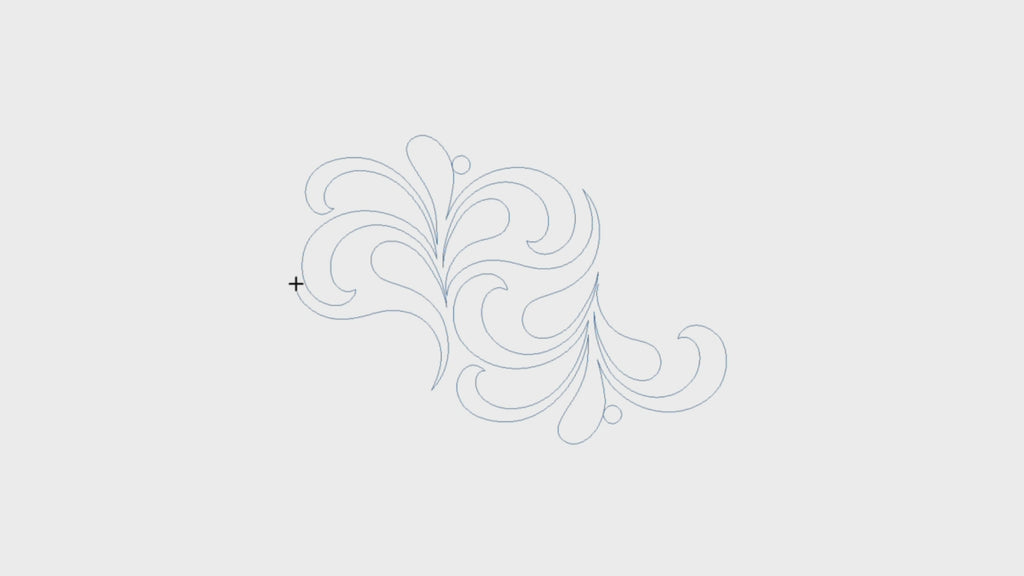 Video preview of Netherfield quilting pantograph stitch-out demonstration