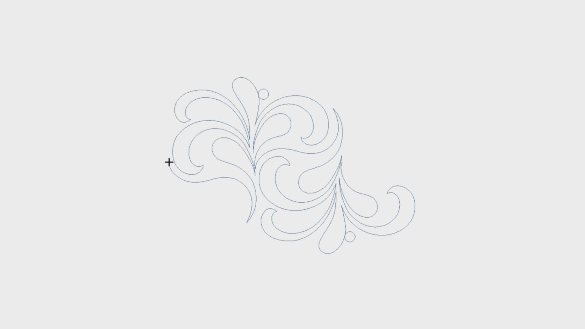 Video preview of Netherfield quilting pantograph stitch-out demonstration