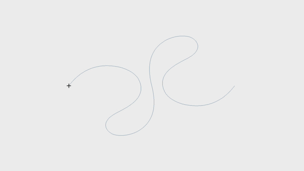 Viscosity digital pantograph stitching preview showing smooth continuous quilting movement