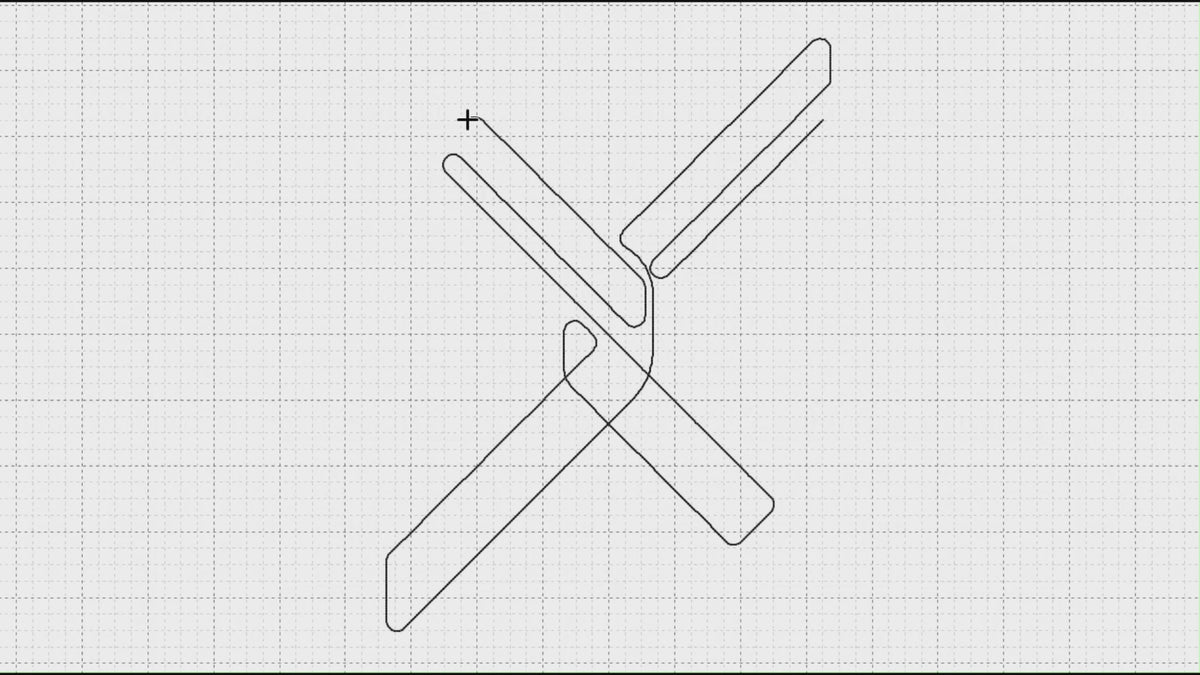 Video preview of Detailed Chain Link Fence longarm pantograph stitching a continuous line industrial edge to edge quilting design