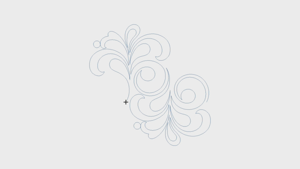 Video preview of Pemberley quilting pantograph stitch-out demonstration