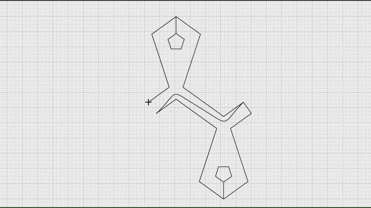 Video preview of Iconic Carpet Pentagons digital pantograph stitching a vintage carpet quilt pattern