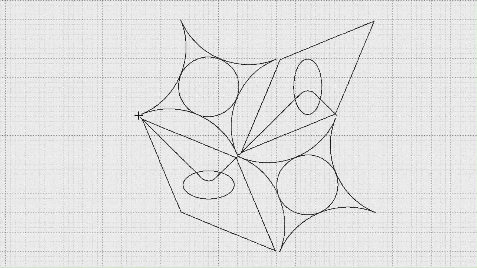 Video preview of Inscription digital pantograph stitching out on a longarm quilting machine