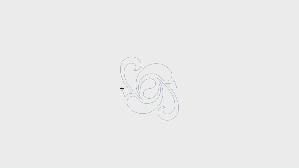 Video demo of Allegro swirl quilting pantograph stitching elegant graceful feathered swirl curves with zero backtracking on a longarm quilting machine