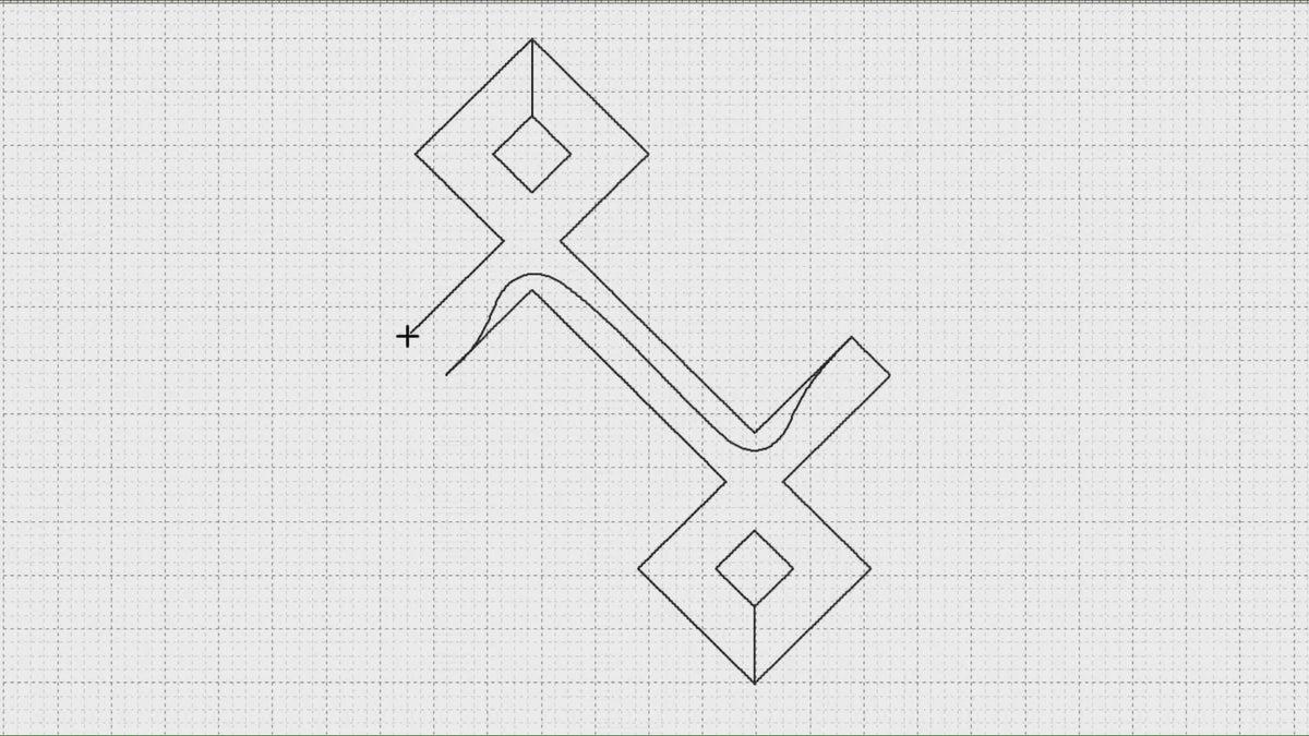 Video preview of Iconic Carpet Diamonds digital pantograph stitching out on a longarm quilting machine