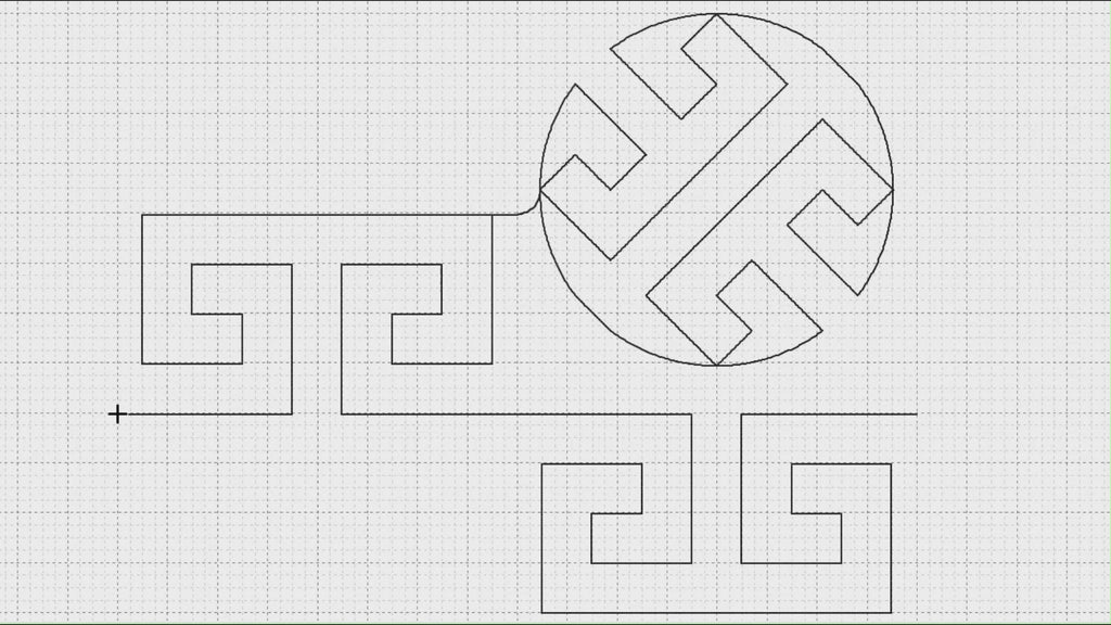 Video preview of Glyph classical quilting pantograph stitching out on a longarm quilting machine
