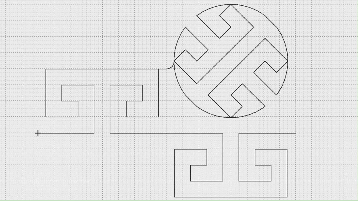 Video preview of Glyph classical quilting pantograph stitching out on a longarm quilting machine
