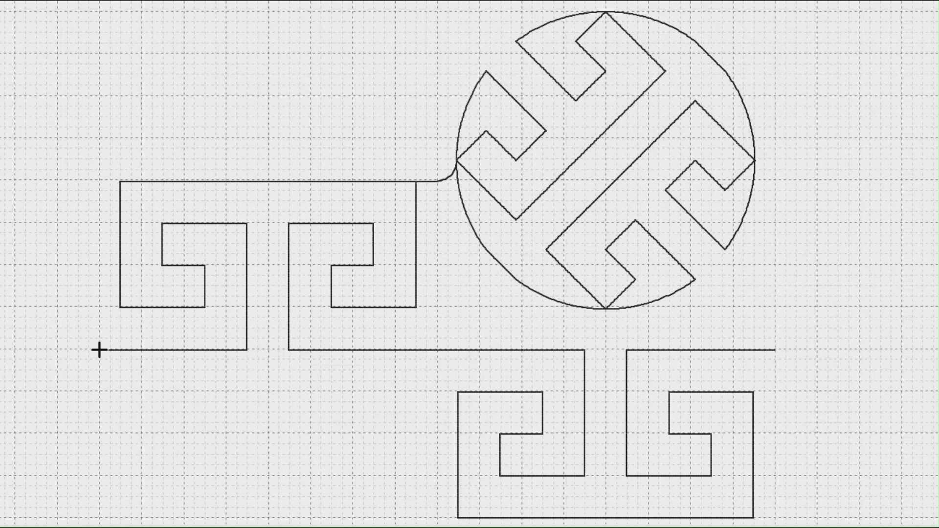 Video preview of Glyph classical quilting pantograph stitching out on a longarm quilting machine