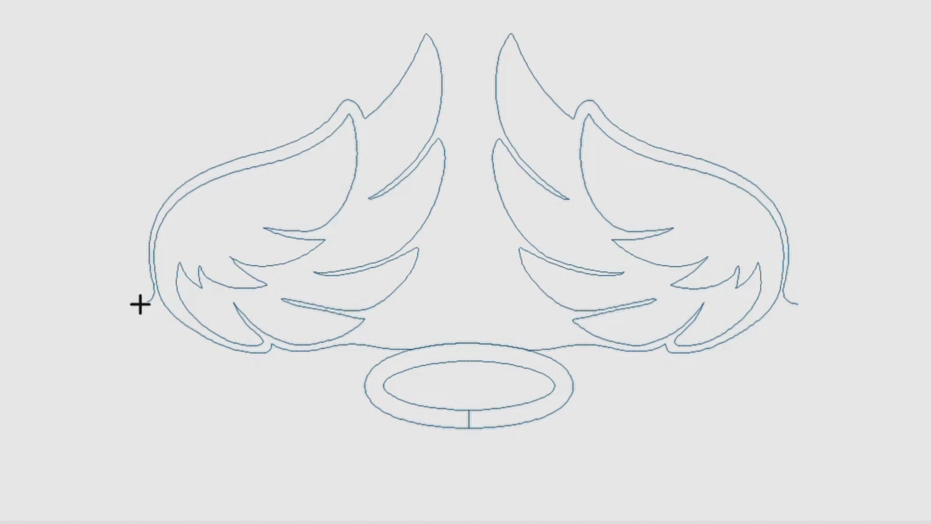 Video demo of Angel Wings longarm quilting pantograph pattern in action on a quilting machine