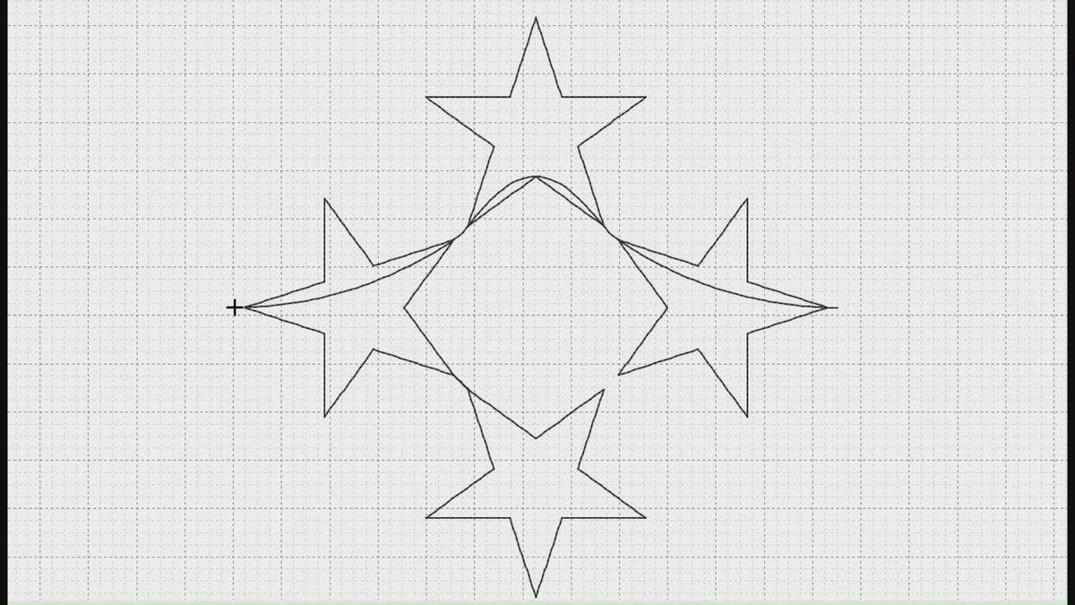 Video preview of Around the Stars longarm pantograph stitching a continuous line star and snowflake edge to edge quilting design