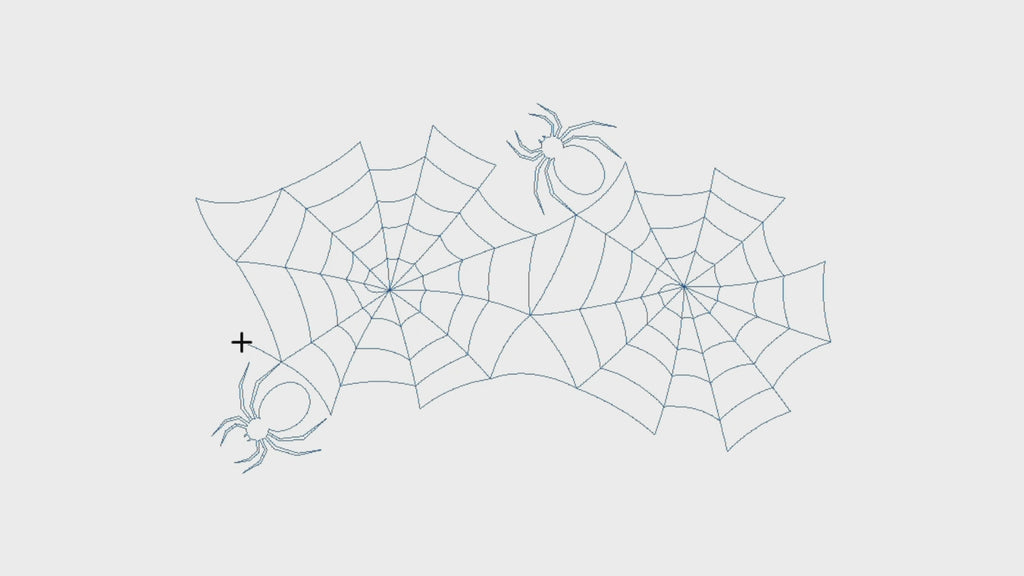 Video preview of the Spider Silk spooky quilting pantograph, a digital quilting design for longarm machines