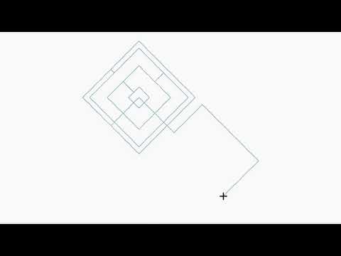 Video demonstration of Quandary 2 diamond quilting pantograph stitching bold geometric diamond shapes on a longarm quilting machine