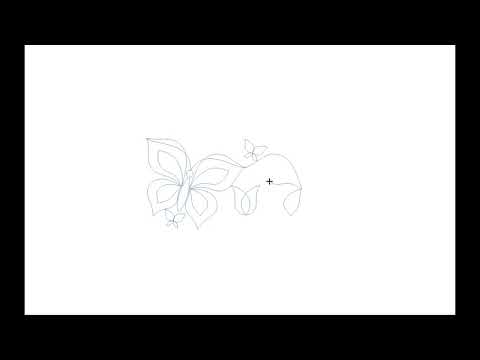 Video demo of Butterfly Garden digital butterfly pantograph stitching graceful fluttering butterflies continuously on a longarm machine