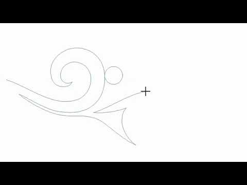 Video demo of Briny ocean swirl quilting pantograph stitching continuous seaweed swirls and bubble shapes on a longarm machine