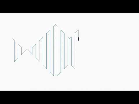 Video demo of Double Chevron Negative chevron quilting pantograph stitching bold double chevron geometric pattern on a longarm quilting machine