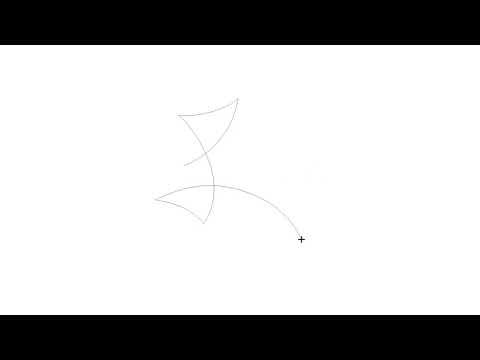 Video demo of Scattered bowtie digital quilting pantograph stitching geometric curves continuously on a longarm machine