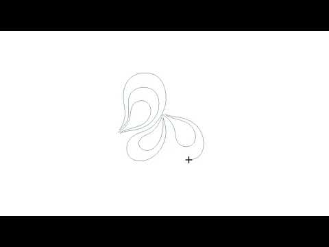 A video demonstration of the Mussel Bed digital pantograph for longarm machines stitching a shell motif.