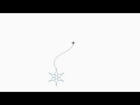 Video demo of String of Snowflakes Christmas digital pantograph stitching flowing linked snowflakes continuously on a longarm machine
