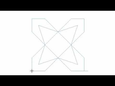 Video demo of Baci geometric quilting pantograph stitching scattered star motifs edge-to-edge on fabric, showing smooth longarm quilting flow and minimal backtracking