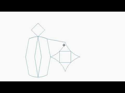 Video demonstration of Double Wedding Ring Tile geometric tile quilting pantograph stitching interlocking rings on a longarm quilting machine