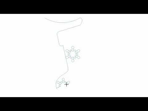 Stocking with Snowflakes