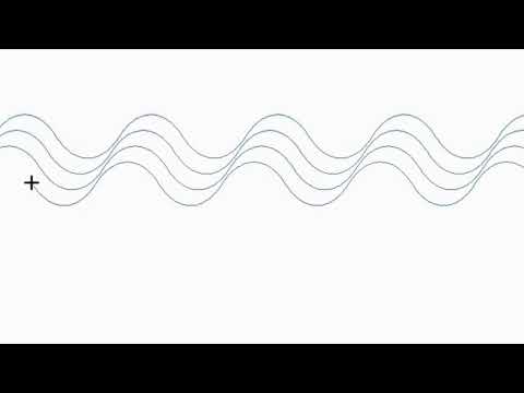 Video demonstrating Drift Extended Width modern wave pantograph stitching out edge-to-edge on a longarm quilting machine with no backtracking