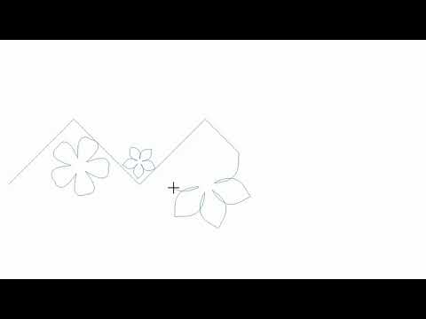 Video demo of Blooming Crosshatch floral grid pantograph stitching bold flowers on a diagonal geometric crosshatch grid with zero backtracking on a longarm quilting machine