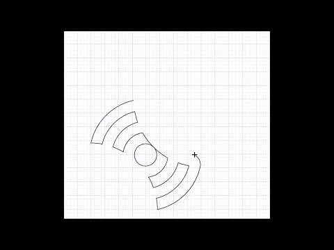 Video demo of Axehead Signal 2 digital pantograph quilt pattern stitching out on a longarm — layered echo arc geometric quilting design in action