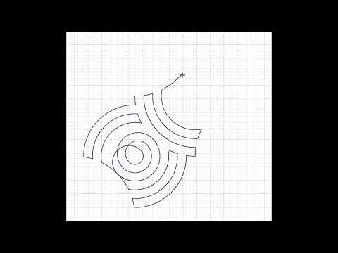 Video demo of Axehead Signal 3 longarm digital pantograph stitching out on a longarm — bold concentric arc geometric quilting pattern in action