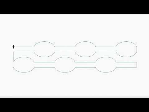 Video demo of Beaded Curtain extended width quilting design for longarm stitching continuous vertical lines across a full quilt
