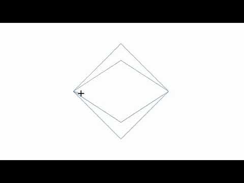 Video demo of Resounding radiating digital pantograph stitching bold geometric echoing diamond design with no backtracking on a longarm quilting machine