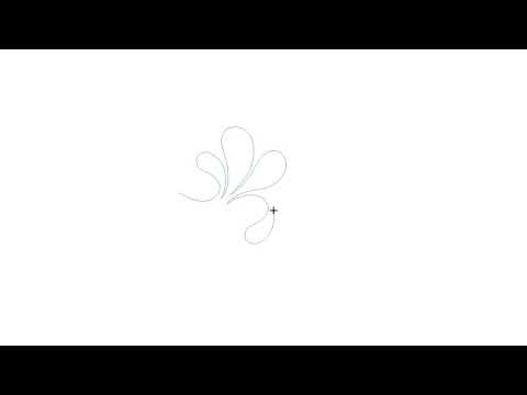 Video demo of Spurt playful feather digital pantograph stitching continuous feather loops on a longarm quilting machine