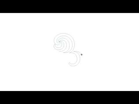 Video demo of Whorl modern spiral quilting pantograph stitching continuous swirl curls on a longarm machine