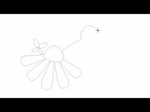Video demo of Summer Coneflowers floral edge-to-edge pantograph stitching bold coneflower blooms continuously on a longarm machine